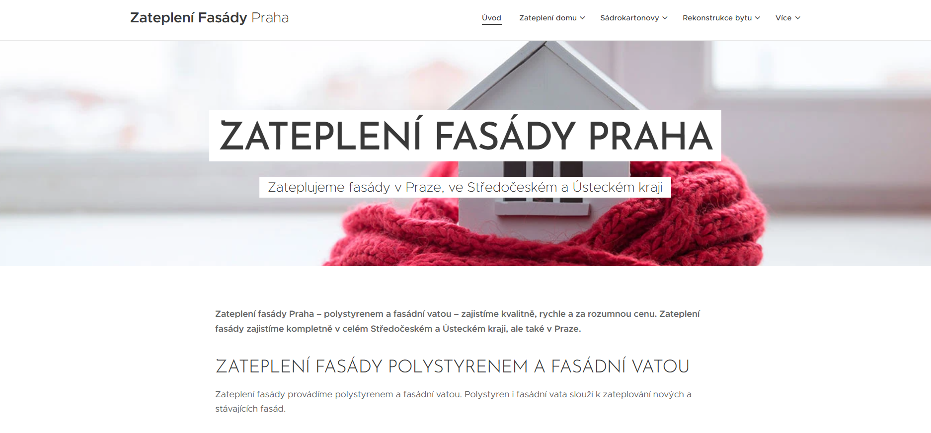Zatepleni fasady Praha web